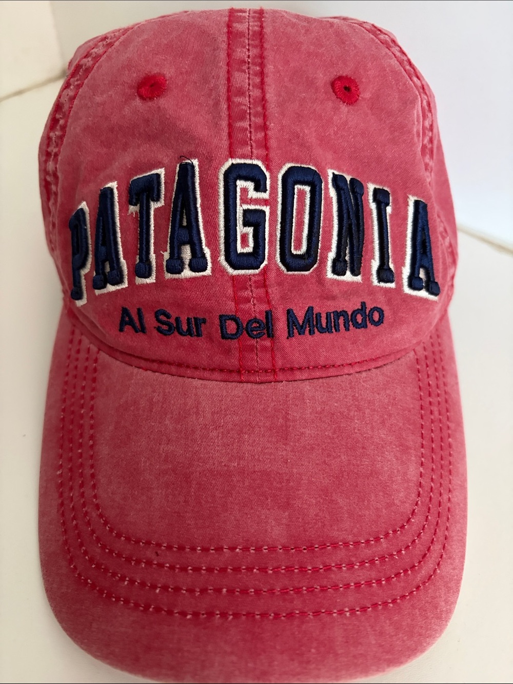 Vintage 100% cotton red baseball cap